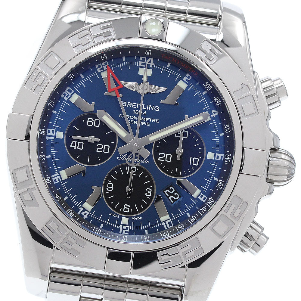 BREITLING Chronomat AB0410 GMT blue Dial Automatic Men's Watch_913528