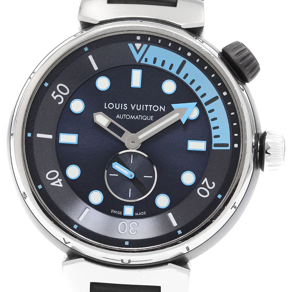 LOUIS VUITTON Tambour Street Diver QA121 Navy Dial Automatic Men's Watch_913529