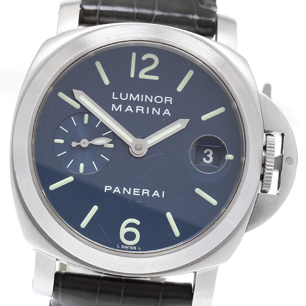 PANERAI Luminor Marina PAM00070 Small Second Date Automatic Men's Watch_913530