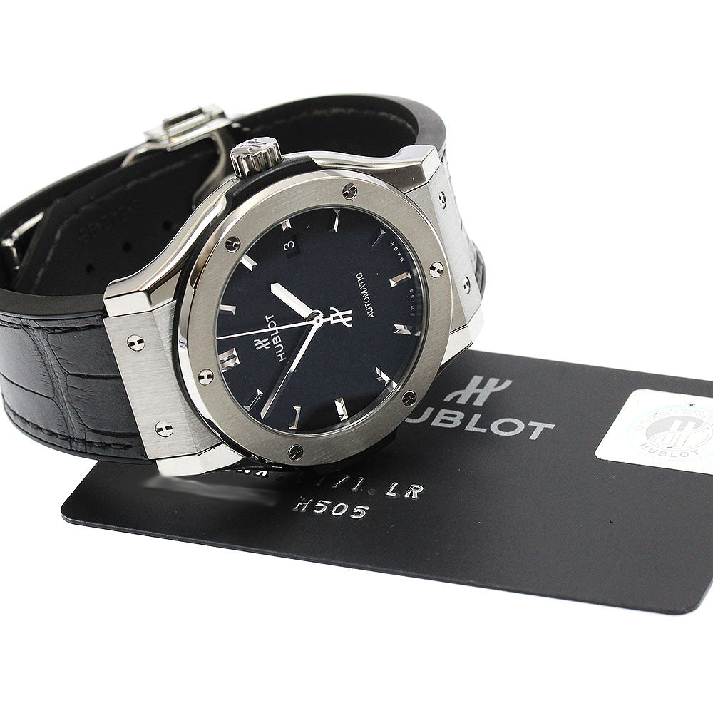 HUBLOT Classic Fusion Titanium 542.NX.1171.LR Date black Dial Automatic Men's Watch_913534