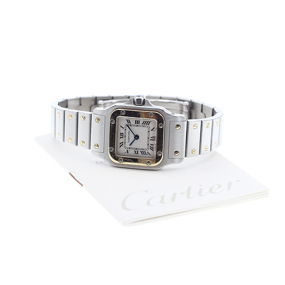 CARTIER Santos GalbeeSM W20012C4 Guanyin Buckle Quartz Ladies Watch_913541