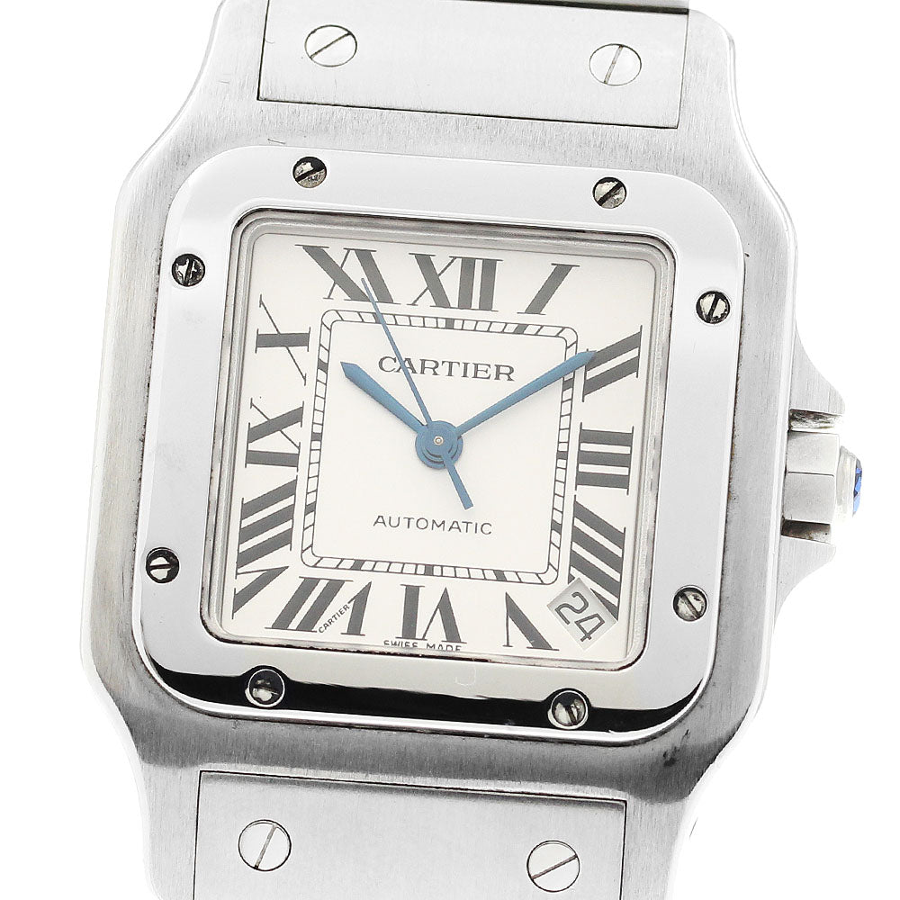CARTIER Santos GalbeeXL W20098D6 Date Silver Dial Automatic Men's Watch_913542