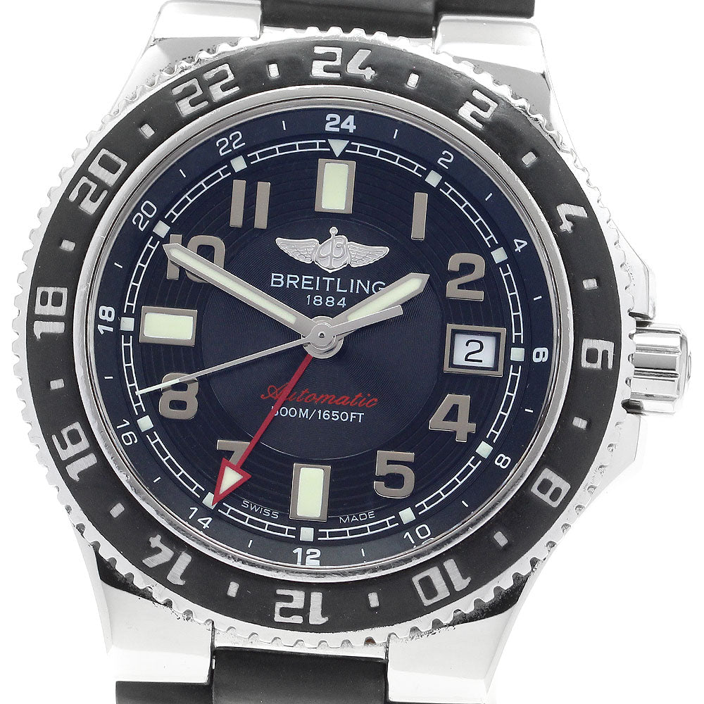 BREITLING Super Ocean A32380 Date GMT black Dial Automatic Men's Watch_913545