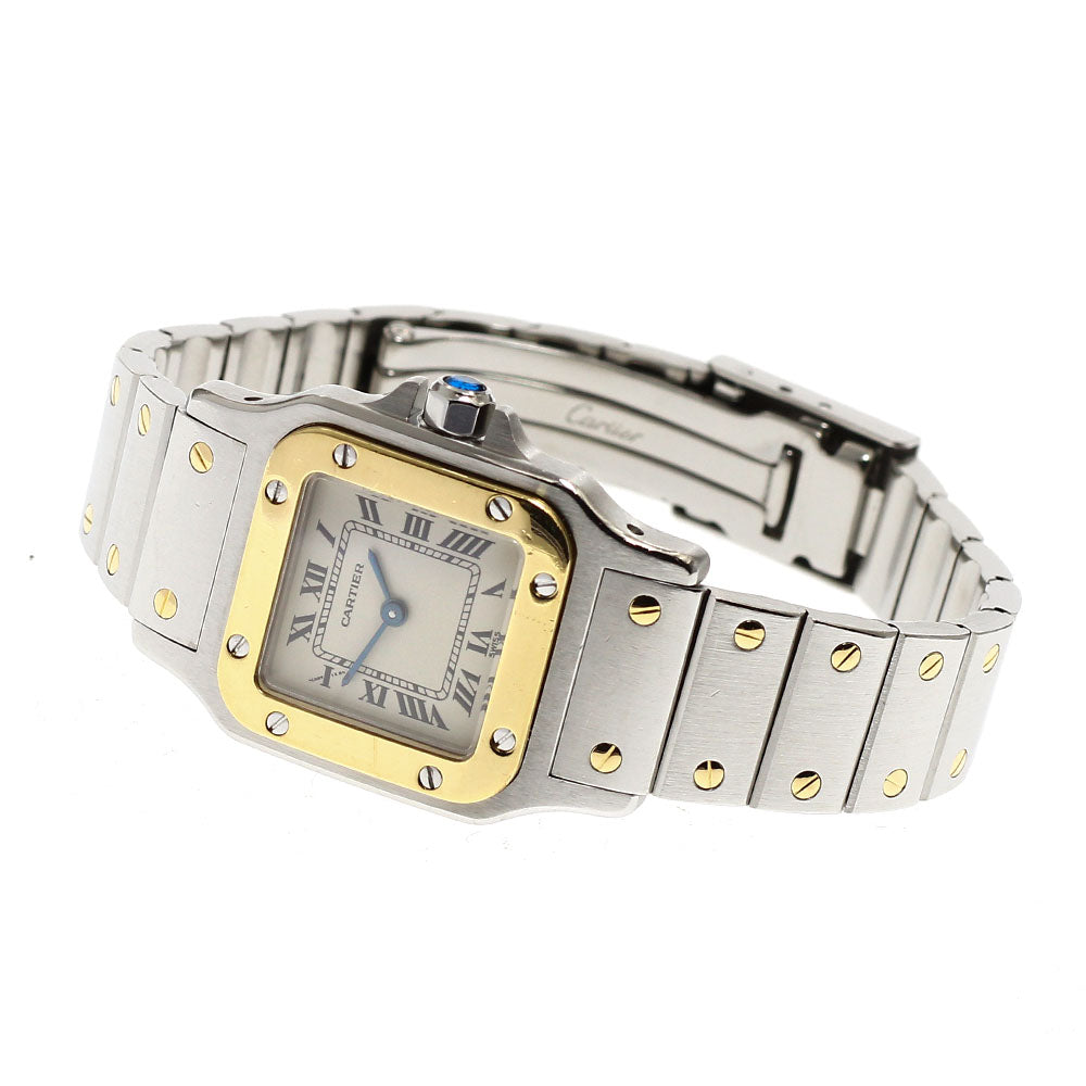 CARTIER Santos GalbeeSM W20012C4 beige Dial Quartz Ladies Watch_913559