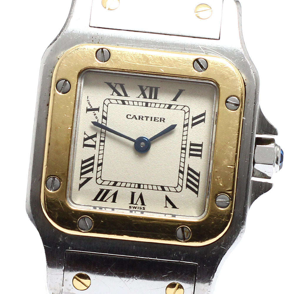 CARTIER Santos GalbeeSM W20012C4 beige Dial Quartz Ladies Watch_913560