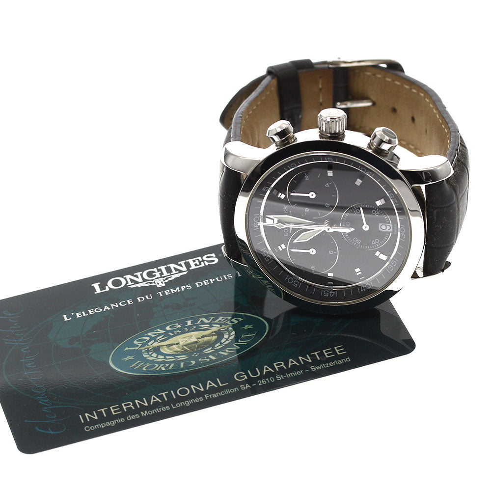 LONGINES Heritage L2.663.4 Date Chronograph gray Dial Quartz Men's Watch_913594