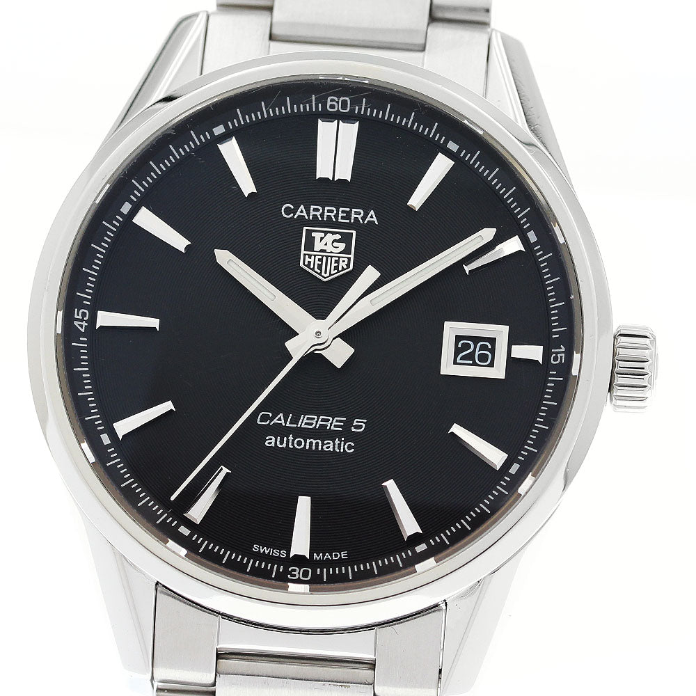 TAG HEUER Carrera Calibre 5 WAR211A-1 Date black Dial Automatic Men's_913599