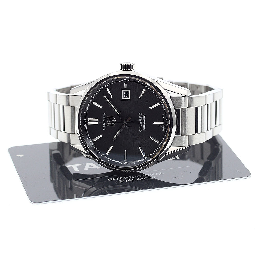 TAG HEUER Carrera Calibre 5 WAR211A-1 Date black Dial Automatic Men's_913599