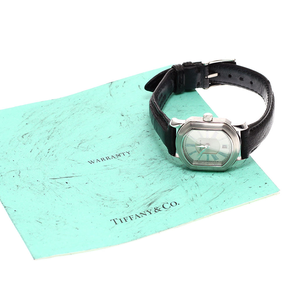 TIFFANY&Co. Mark coupe Date Silver Dial Quartz Ladies Watch_913606