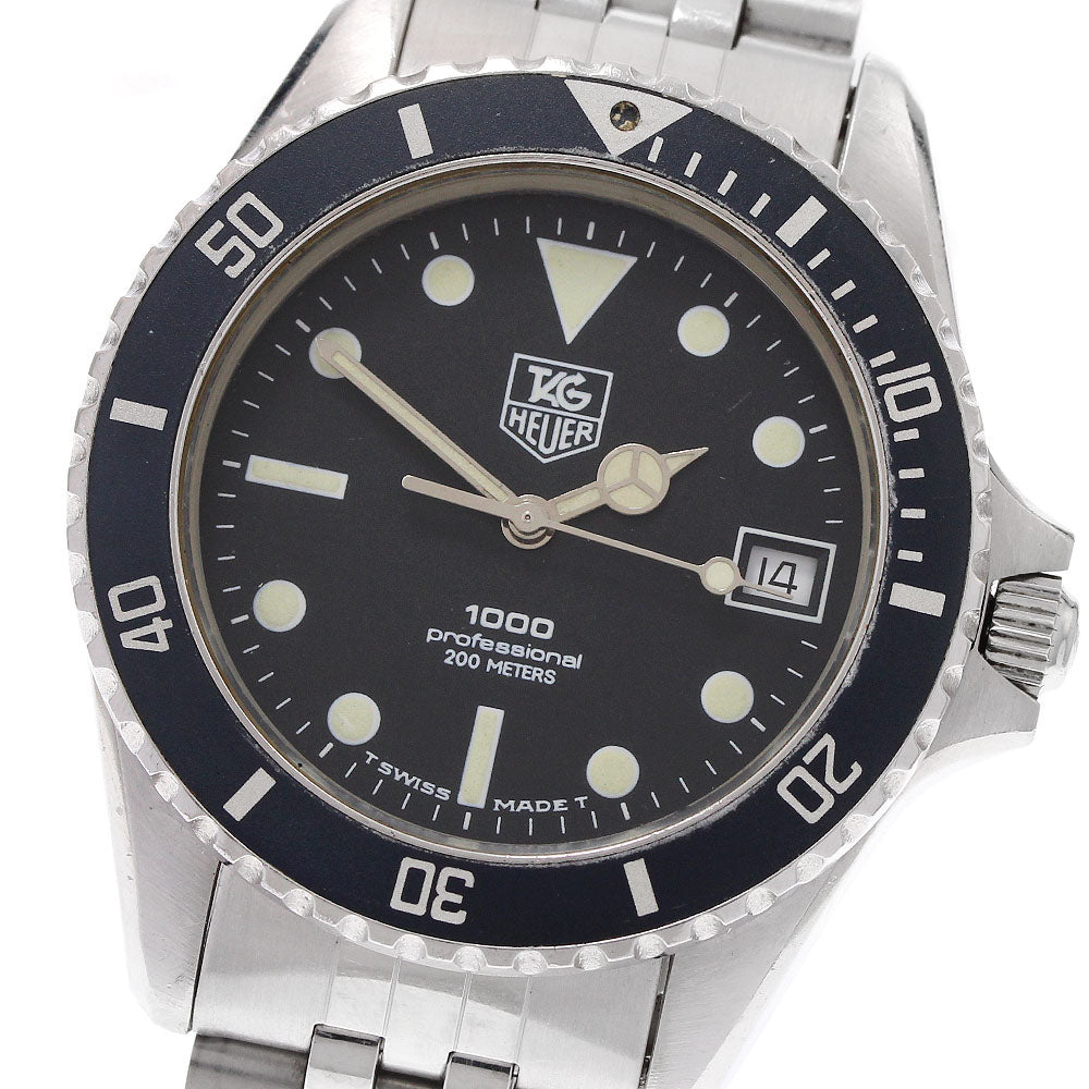 TAG HEUER 1000 series 980.013L Date black Dial Quartz Men's Watch_913616