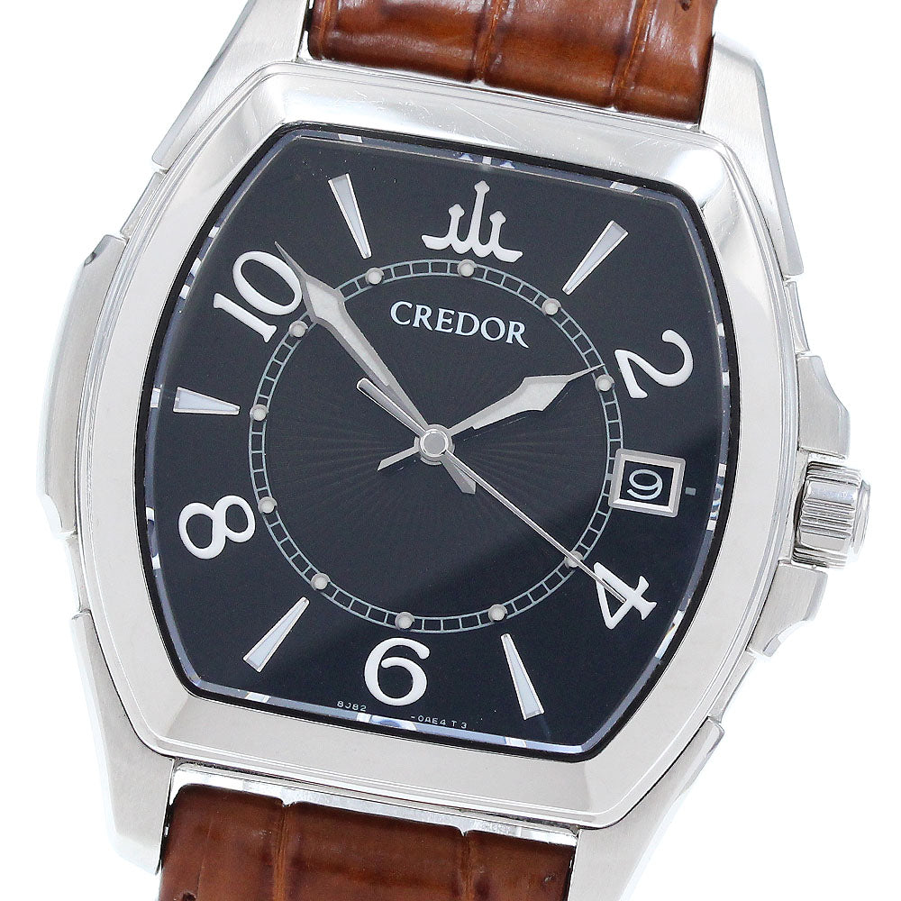 SEIKO CREDOR Pacificique GCAX979/8J82-0AC0 Date black Dial Quartz Men's Watch_913623