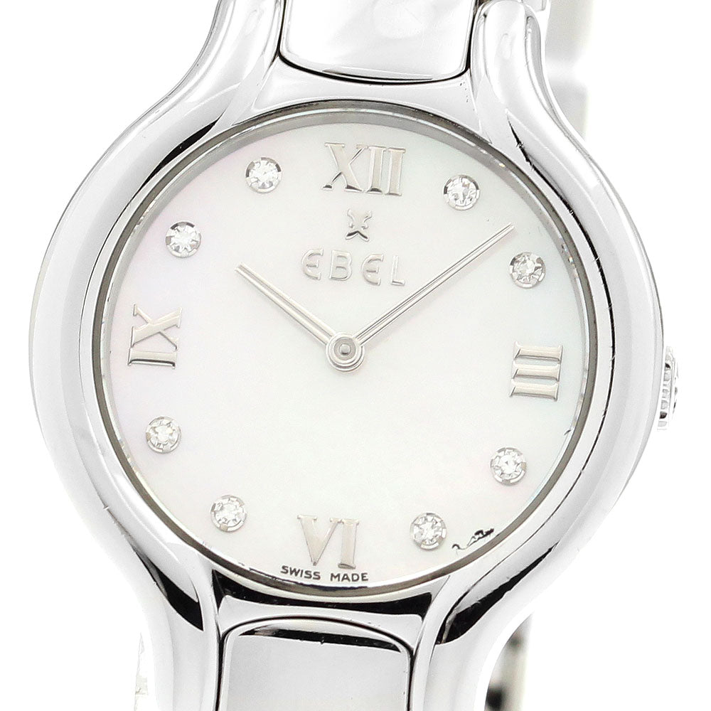 EBEL Beluga E9157471 8P diamond White shell Dial Quartz Ladies Watch_913633