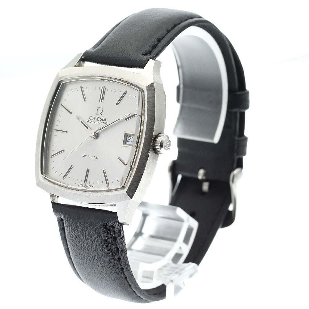 OMEGA De Ville 166075 Square Date cal.1002 Silver Dial Automatic Men's Watch_913635