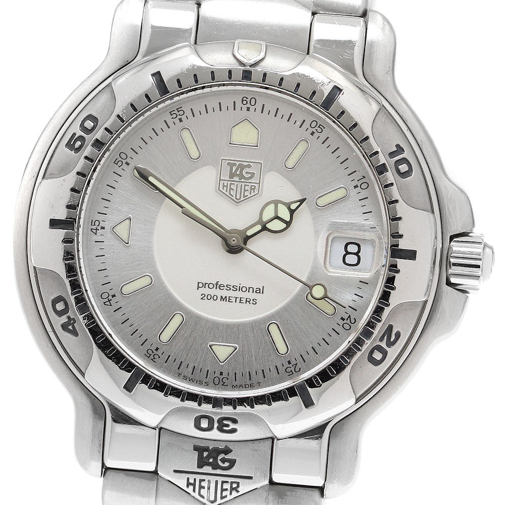 TAG HEUER 6000 series WH1113-K1 Date Silver Dial Quartz Men's Watch_913643