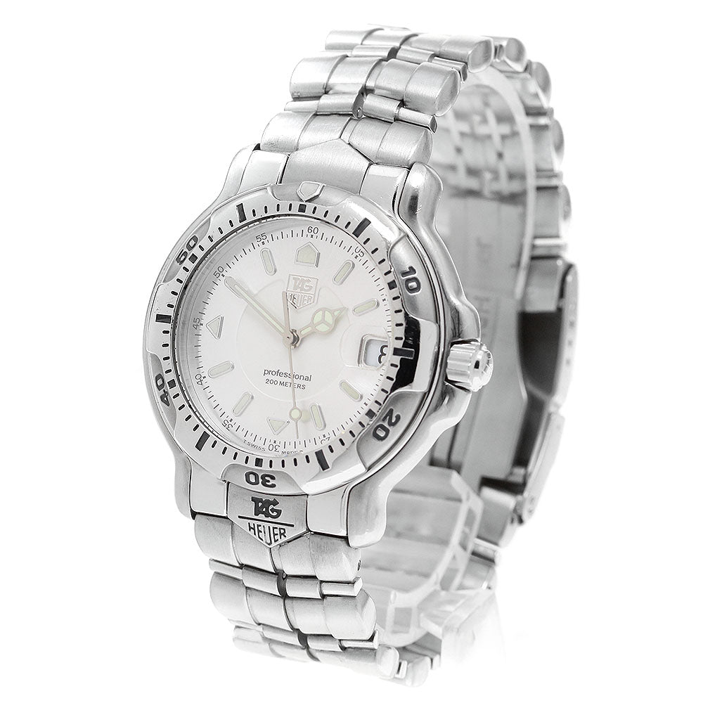 TAG HEUER 6000 series WH1113-K1 Date Silver Dial Quartz Men's Watch_913643