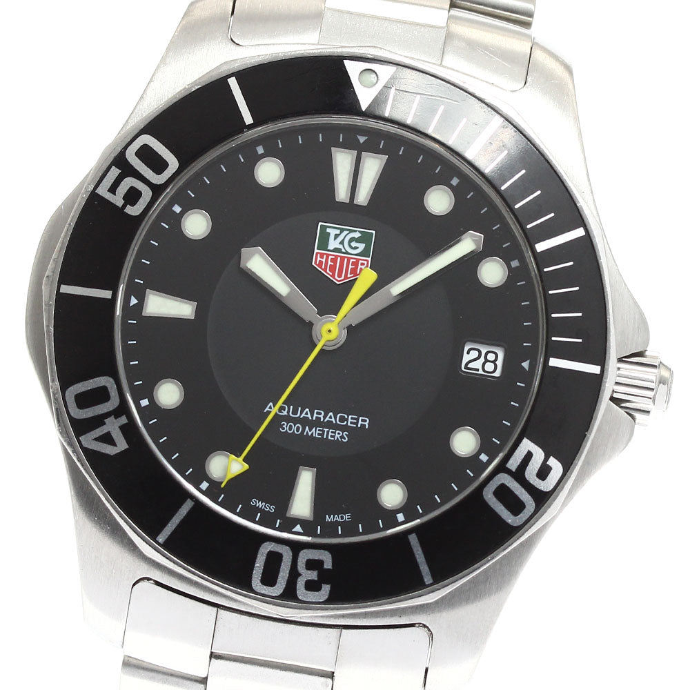 TAG HEUER Aqua racer WAB1110 Date black Dial Quartz Men's Watch_913644