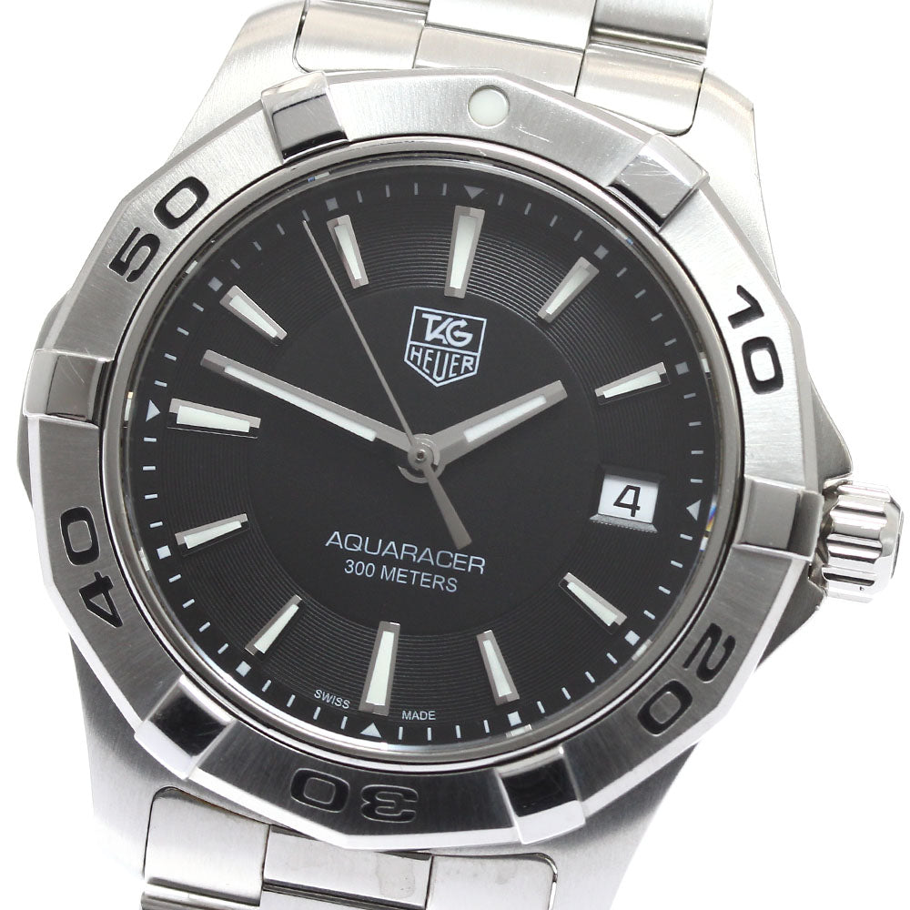 TAG HEUER Aqua racer WAP1110 Date black Dial Quartz Men's Watch_913648