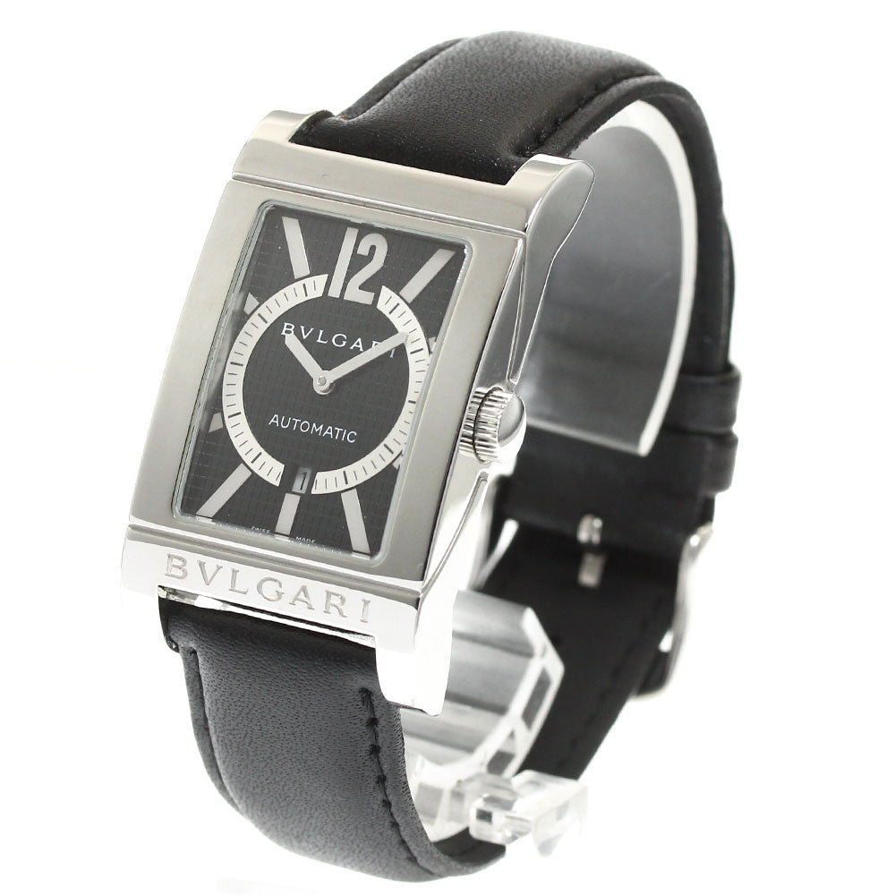 BVLGARI Rettangolo RT45S Date black Dial Automatic Men's Watch_913660