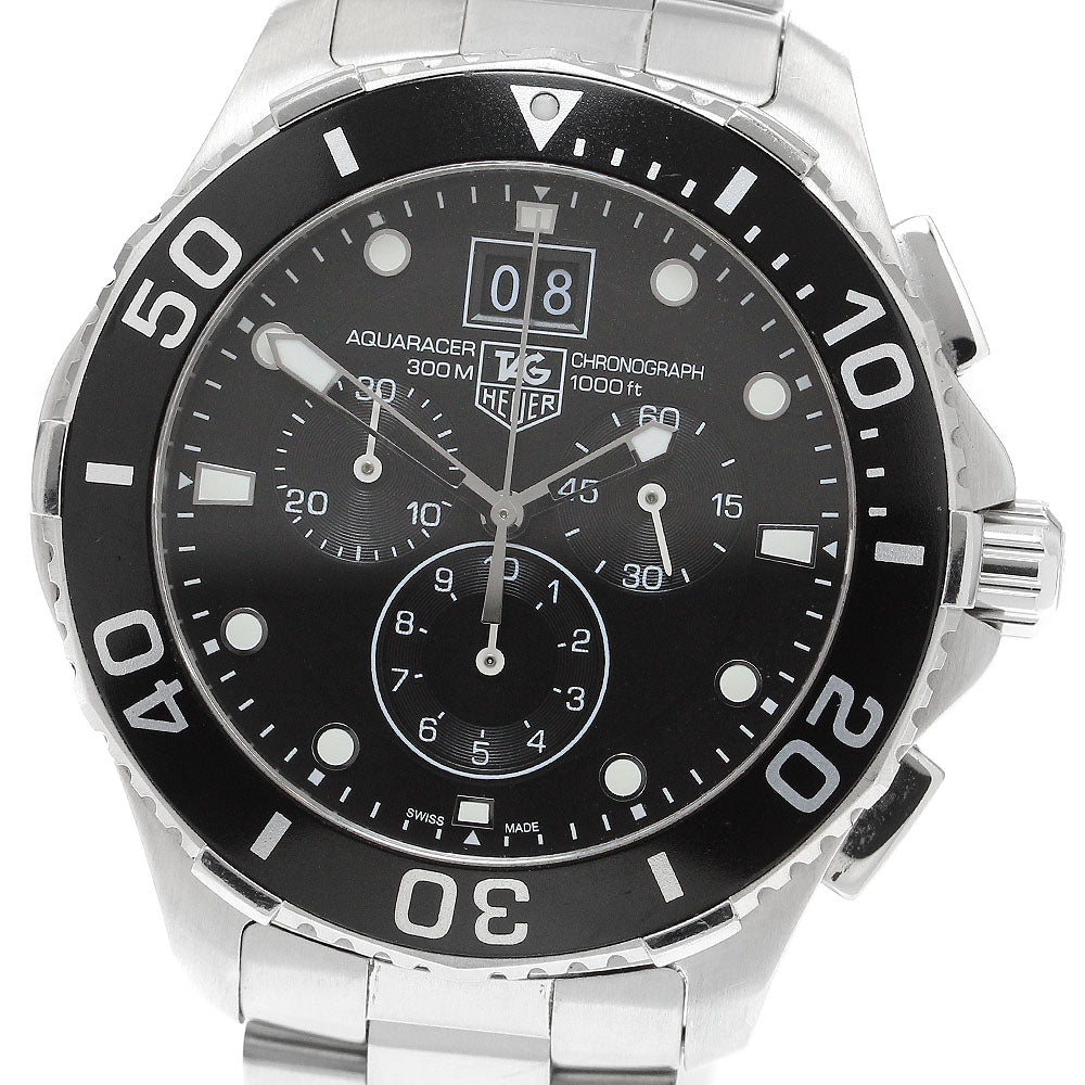 TAG HEUER Aqua racer CAN1010 Chronograph black Dial Quartz Men's Watch_913664