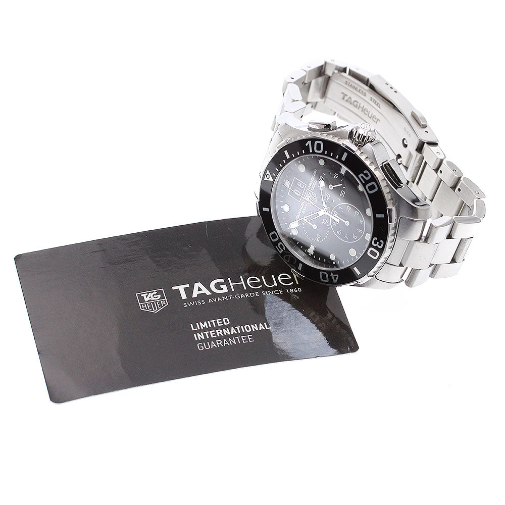 TAG HEUER Aqua racer CAN1010 Chronograph black Dial Quartz Men's Watch_913664