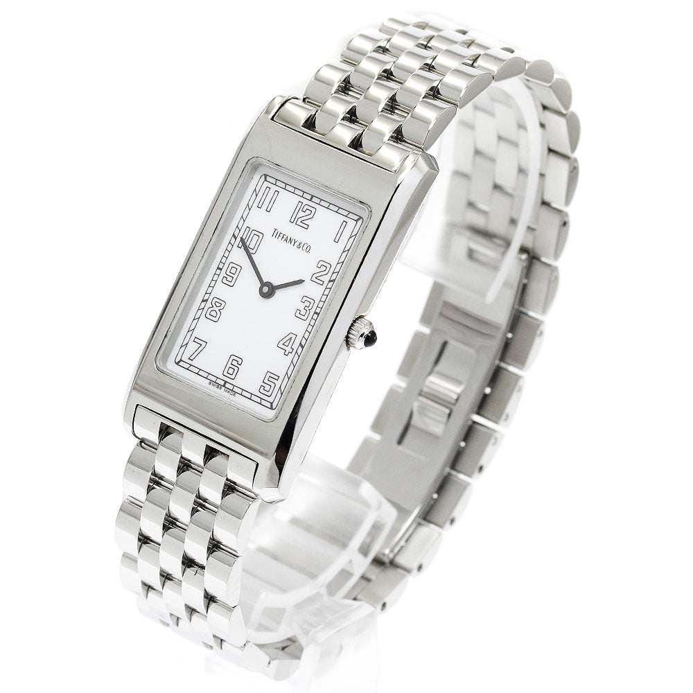 TIFFANY&Co. classic rectangular white Dial Quartz Men's Watch_913675
