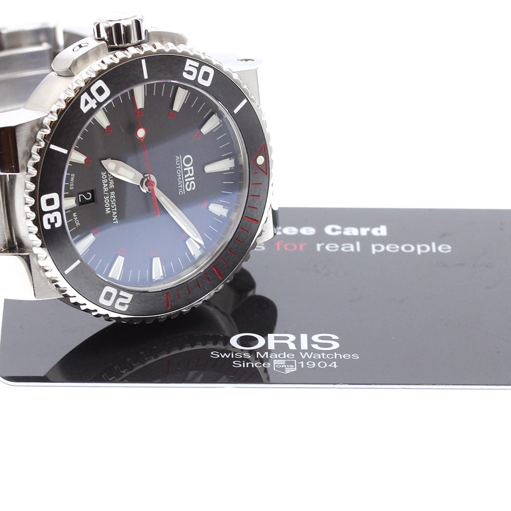 ORIS Aquis 0 733 7653 4183-Set MB Date gray Dial Automatic Men's Watch_913691