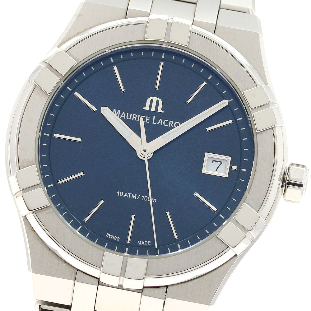 Maurice Lacroix icon AI1108-SS002-430-1 Date Navy Dial Quartz Men's Watch_913692