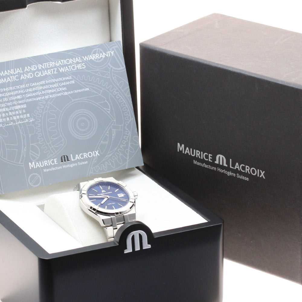 Maurice Lacroix icon AI1108-SS002-430-1 Date Navy Dial Quartz Men's Watch_913692