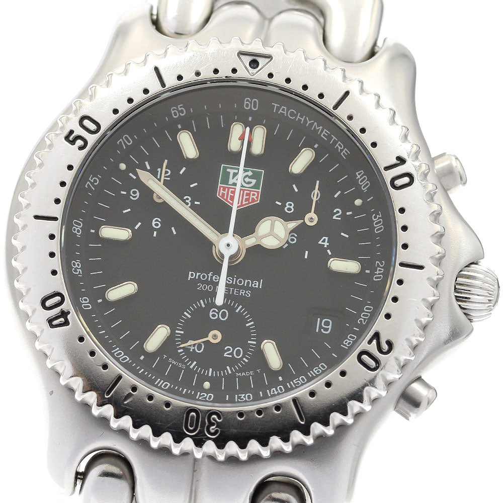 TAG HEUER S/el S39.306 Chronograph black Dial Quartz Men's Watch_913696