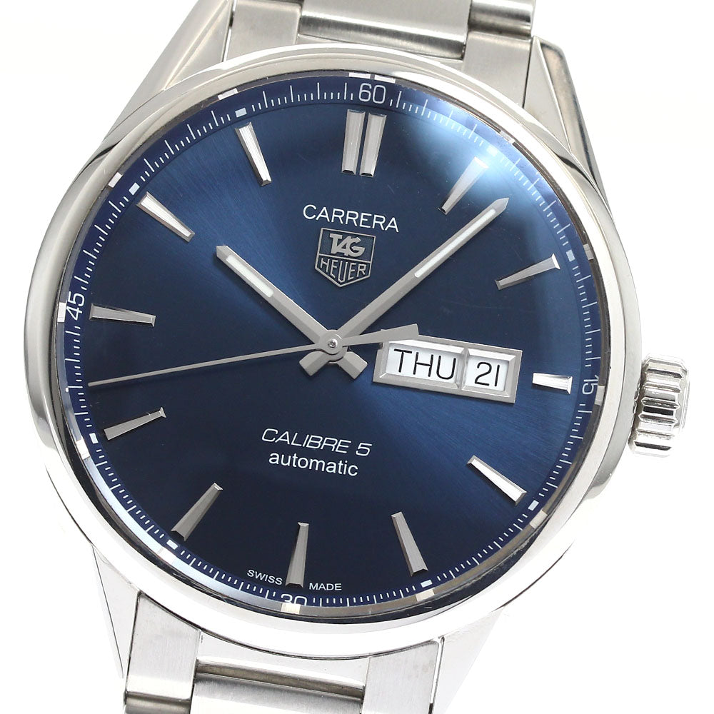 TAG HEUER Carrera Caliber 5 WAR201E Day date Navy Dial Automatic Men's_913738