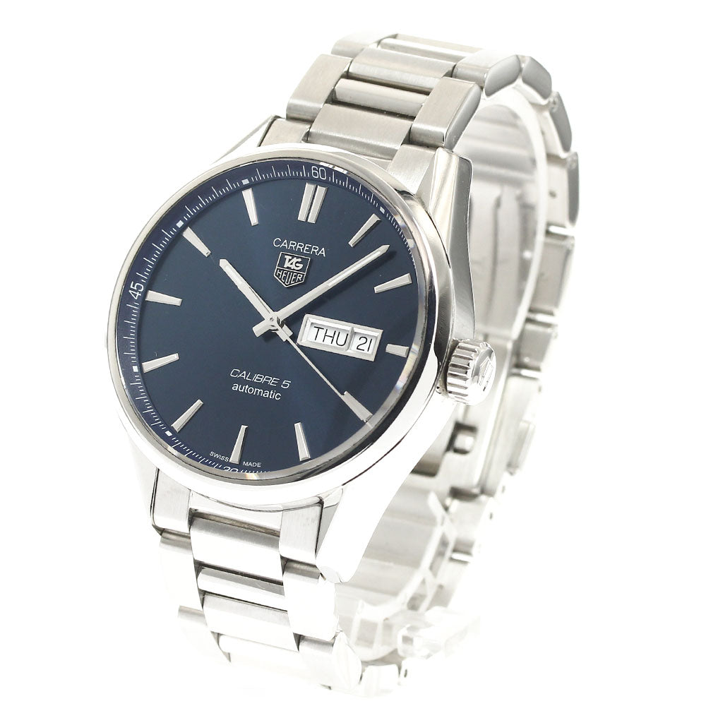 TAG HEUER Carrera Caliber 5 WAR201E Day date Navy Dial Automatic Men's_913738