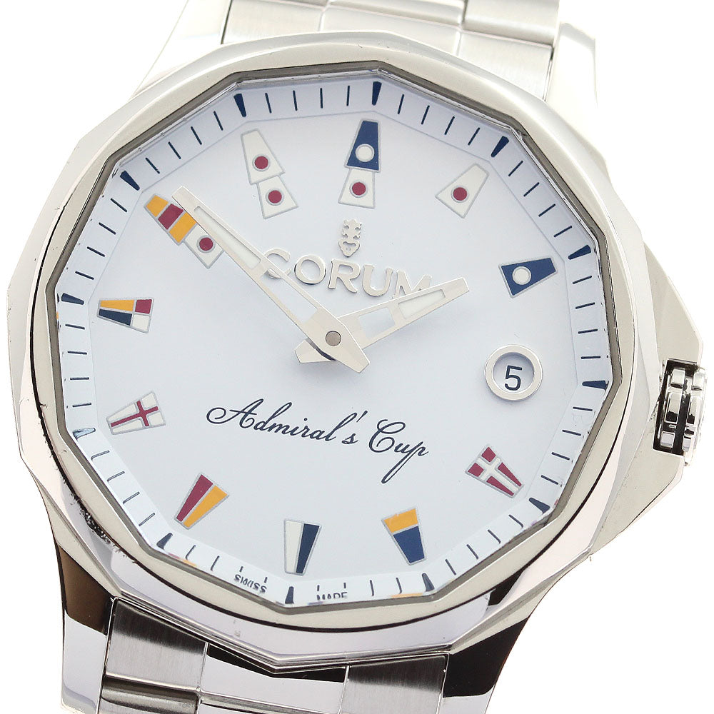 CORUM Admirals Cup Legend 38 01.0131 Date white Dial Automatic Men's_913784