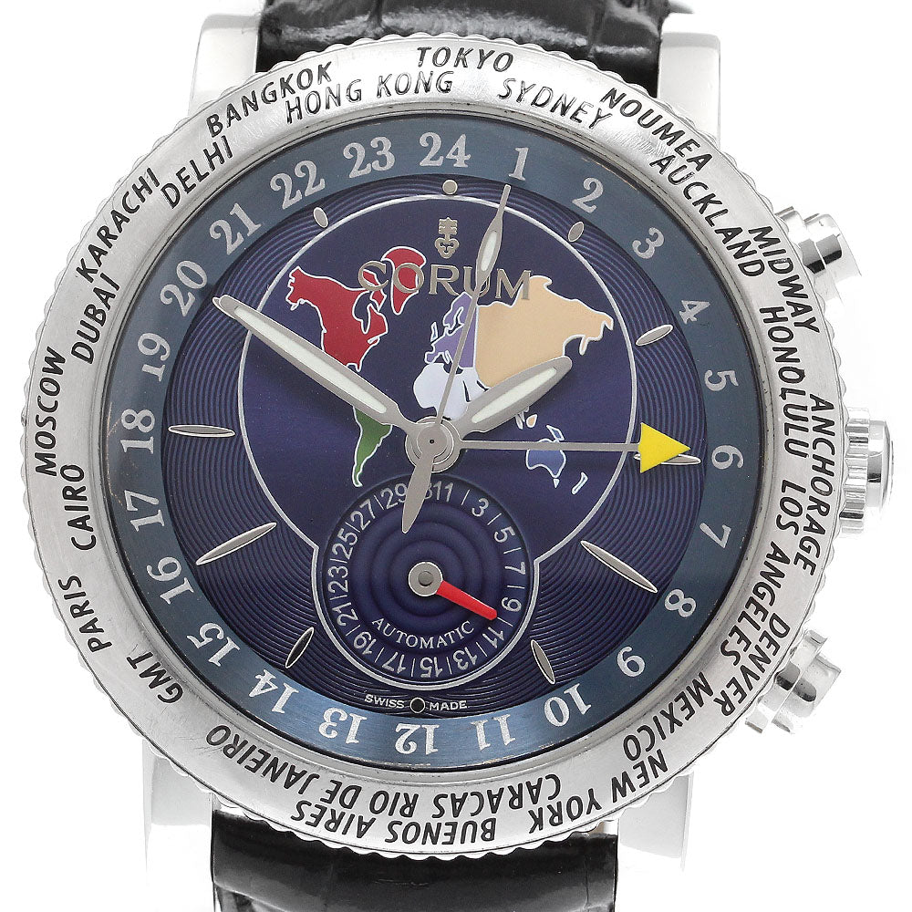 CORUM classical 983.201.20 Date Navy Dial Automatic Men's Watch_913785