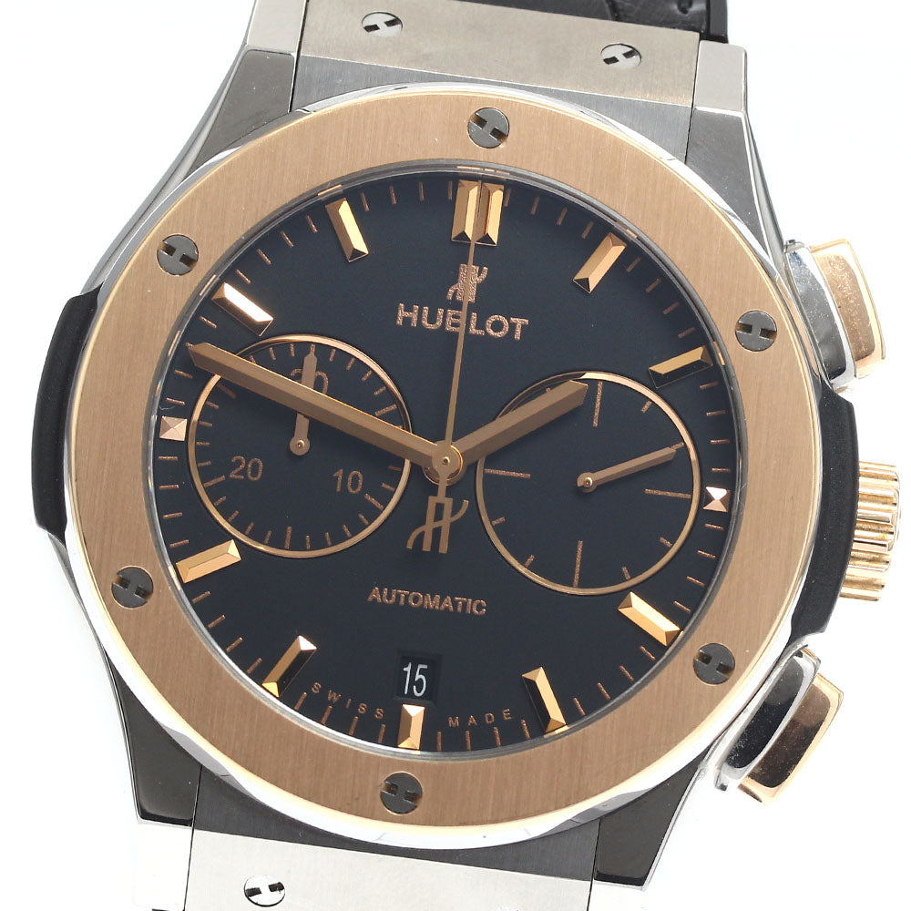 HUBLOT Classic Fusion Titanium 521.NO.1181.LR Chronograph black Dial Automatic Men's Watch_913800
