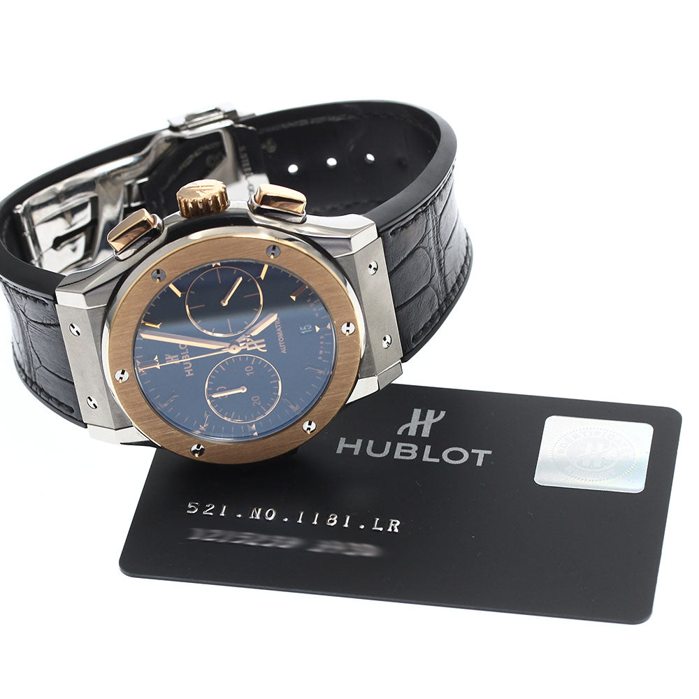 HUBLOT Classic Fusion Titanium 521.NO.1181.LR Chronograph black Dial Automatic Men's Watch_913800