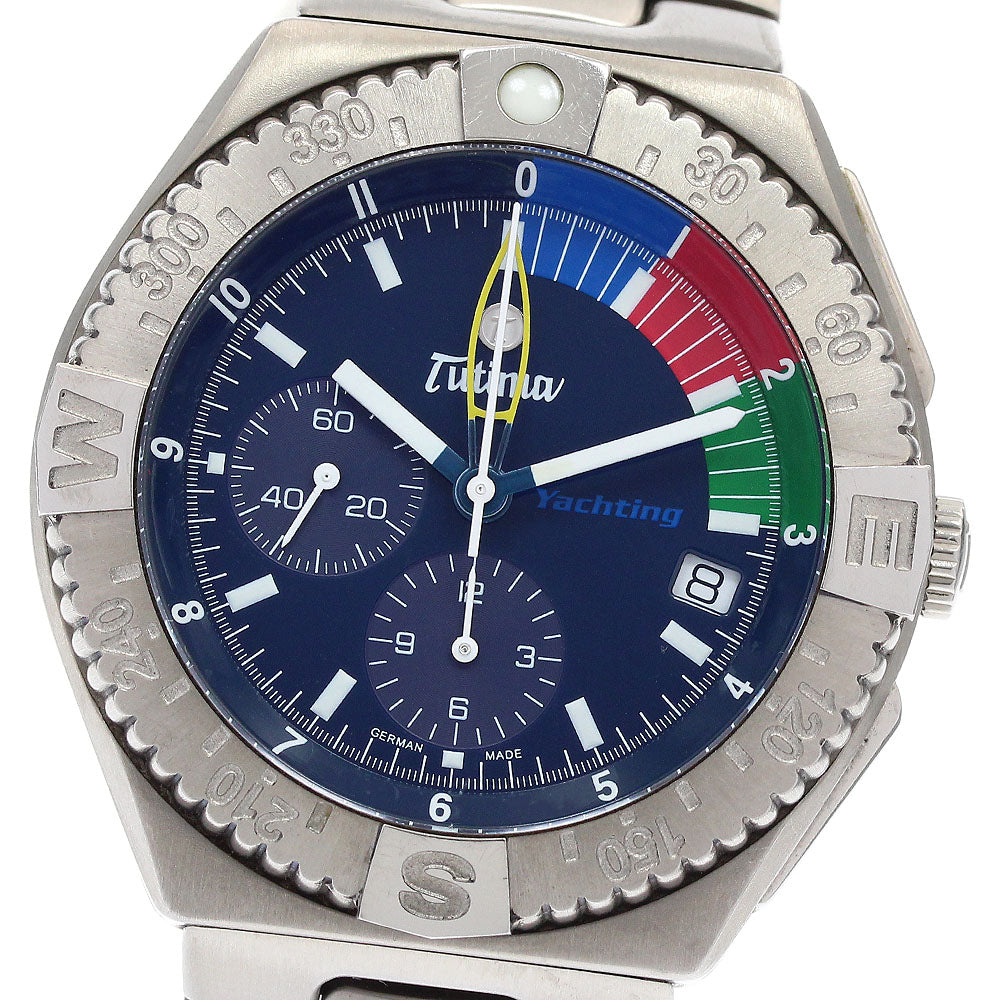 TUTIMA Yachting Chronograph 751-01 Date Navy Dial Automatic Men's Watch_913808