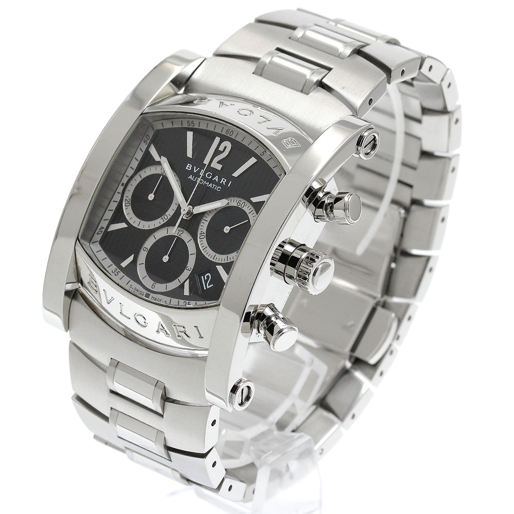 BVLGARI Assioma AA48SCH Chronograph Date black Dial Automatic Men's Watch_913817