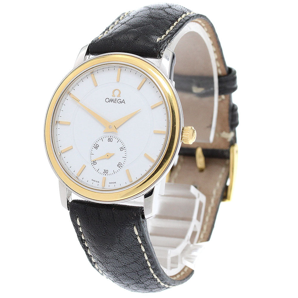 OMEGA De Ville Prestige 4720.21.01 Yellow Gold Bezel Cal.651 white Dial Hand Winding Men's Watch_913818