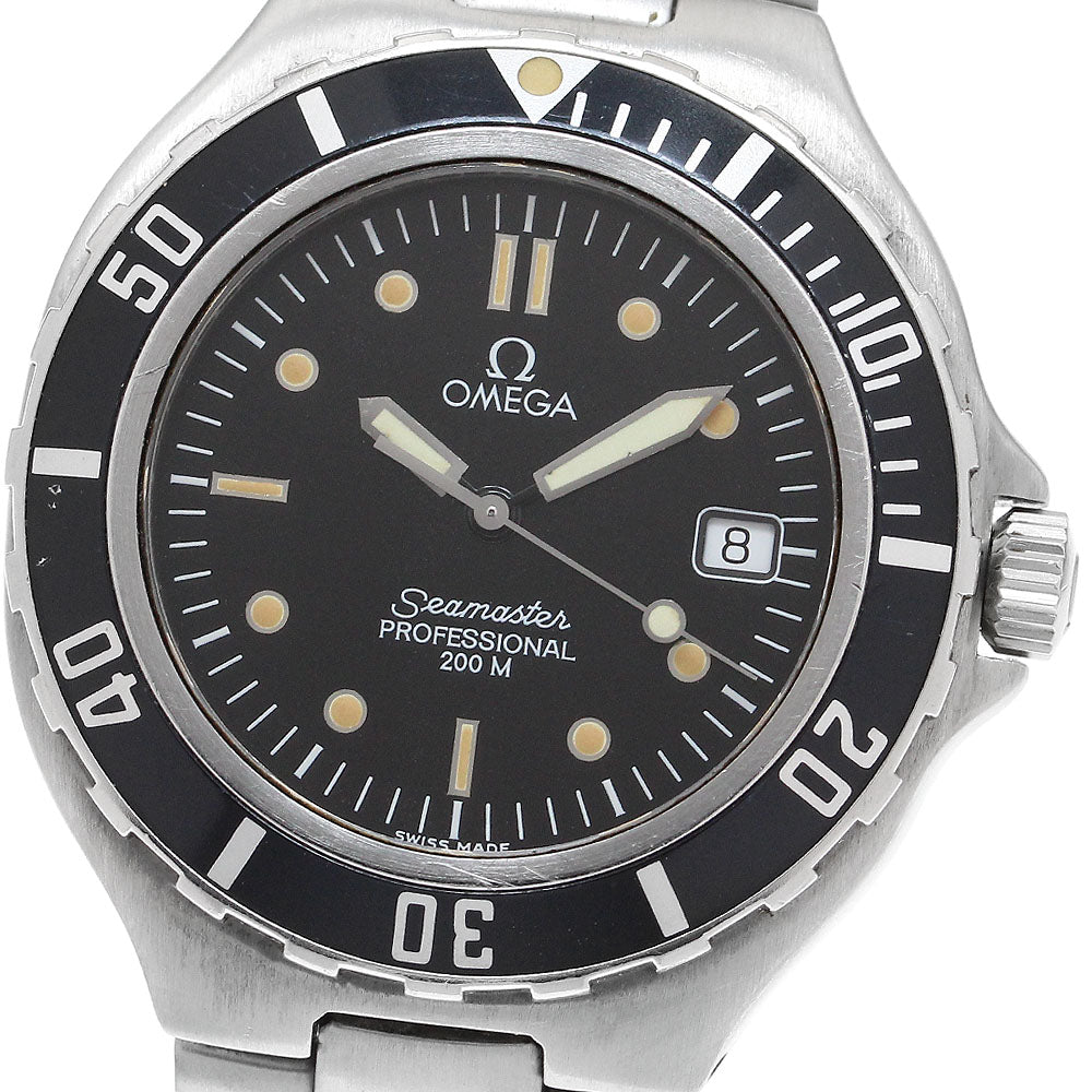 OMEGA Seamaster200 Date Black Dial Quartz Men's Watch_913821