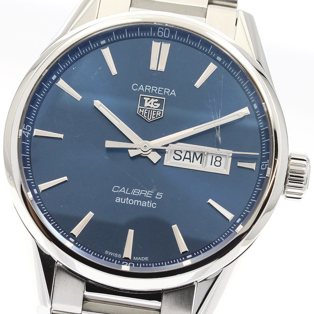 TAG HEUER Carrera Caliber 5 WAR201E Day date Navy Dial Automatic Men's_913834