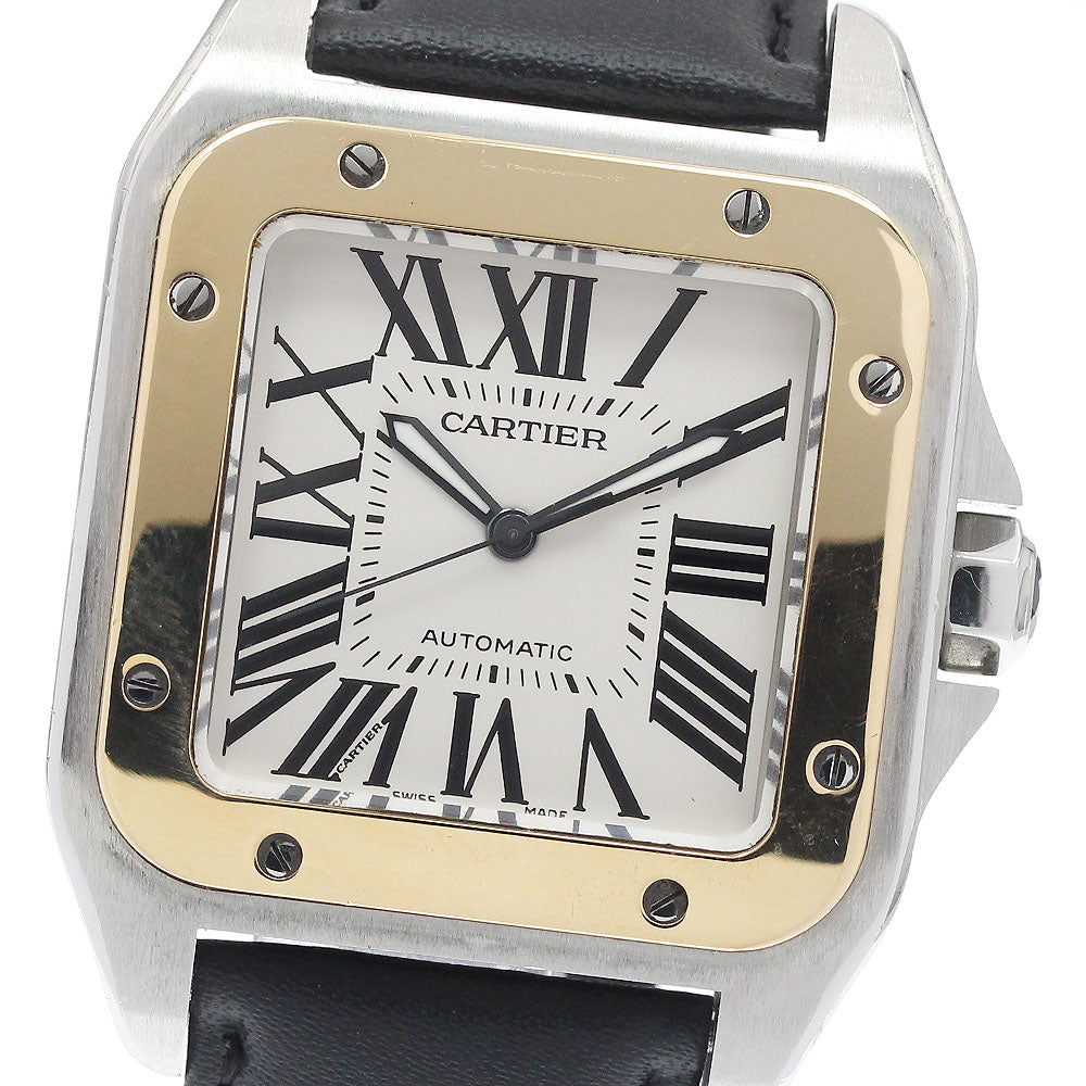 CARTIER Santos 100 LM W20077X7 Silver Dial Automatic Men's Watch_913922