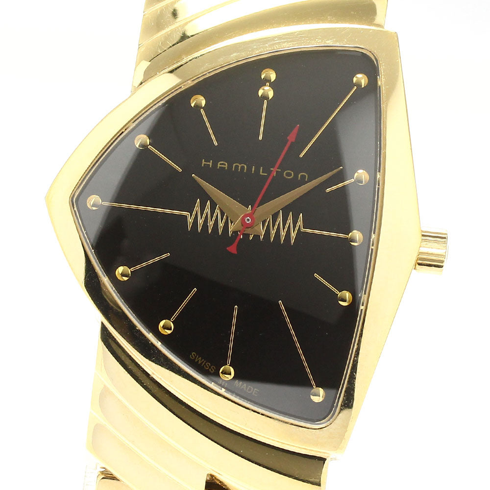HAMILTON Ventura H244710 Elvis 75th Anniversary black Dial Quartz Men's Watch_913928