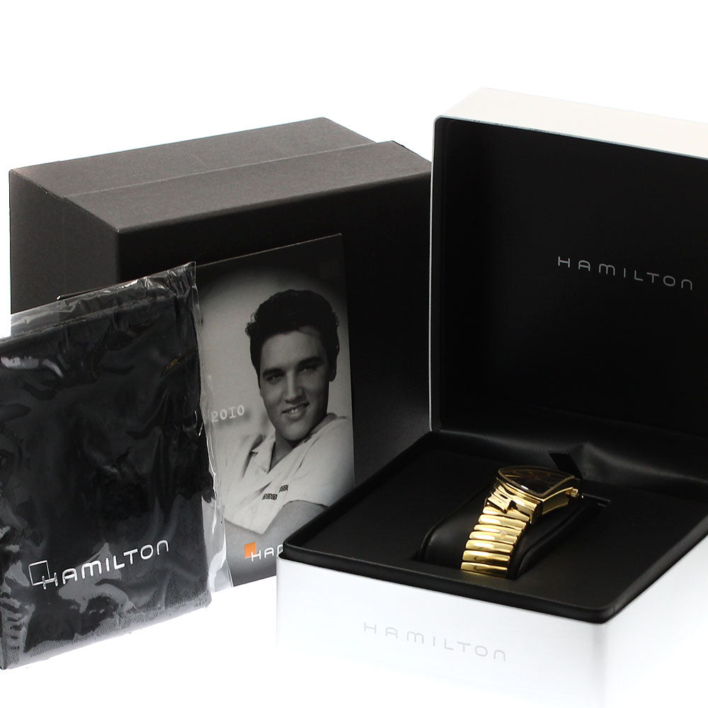 HAMILTON Ventura H244710 Elvis 75th Anniversary black Dial Quartz Men's Watch_913928