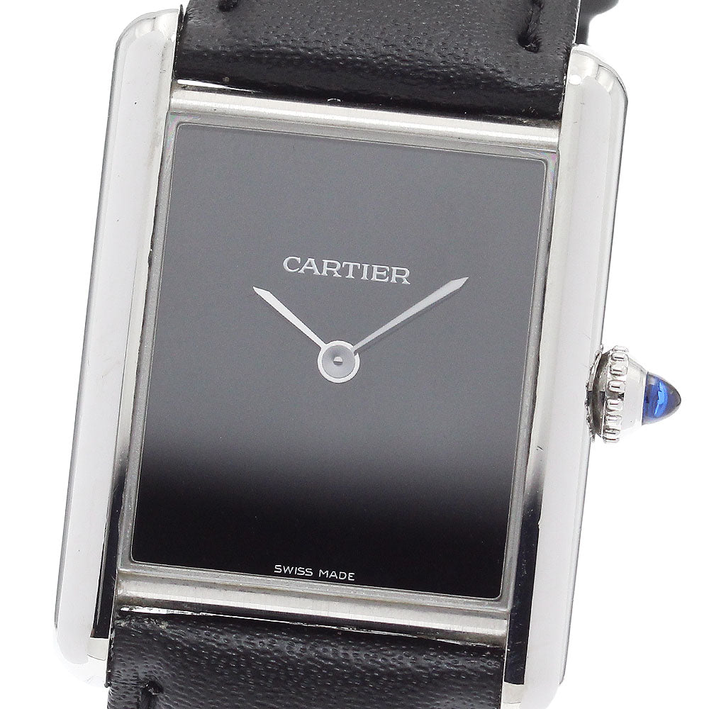 CARTIER tank mast LM WSTA0072 black Dial Quartz Men's Watch_913934