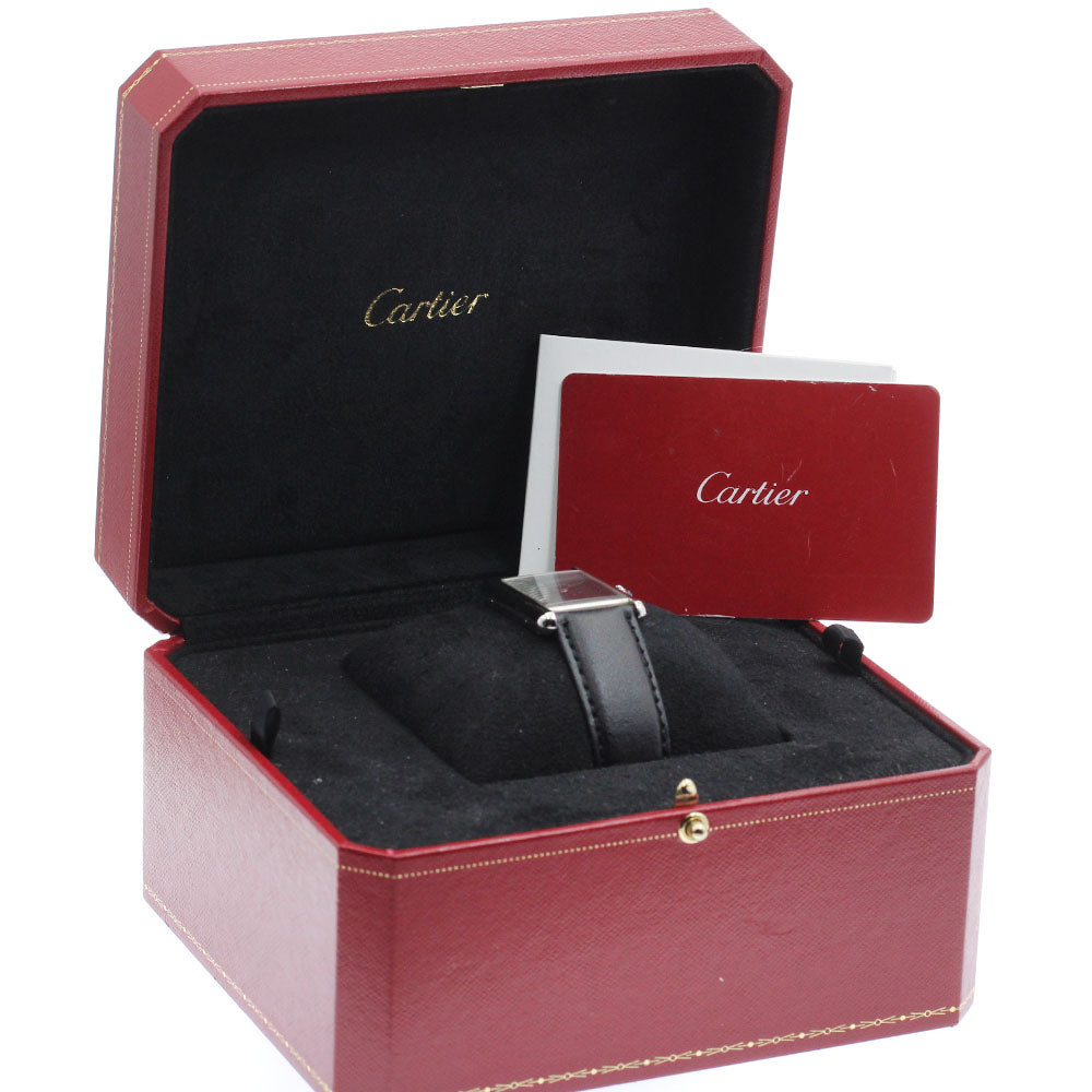 CARTIER tank mast LM WSTA0072 black Dial Quartz Men's Watch_913934