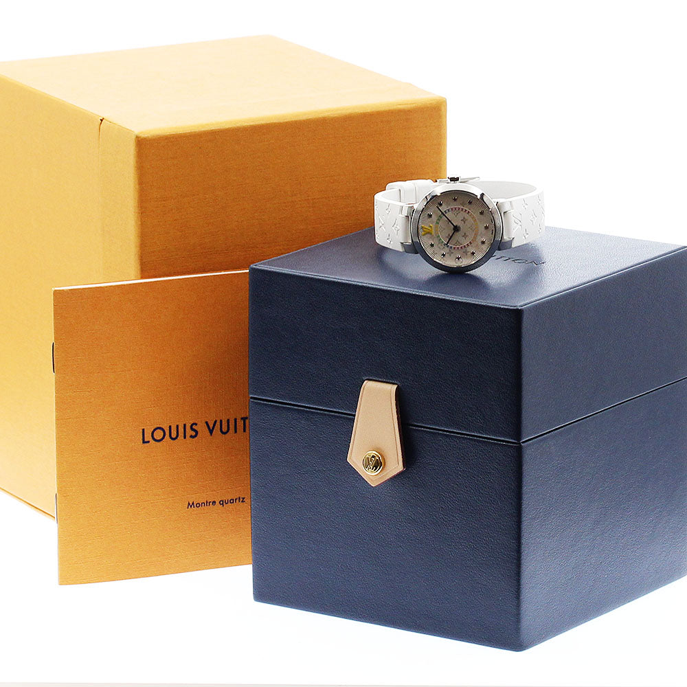 LOUIS VUITTON Tambour Slim PM QA158Z 11P multi-stone Quartz Ladies Watch_913952