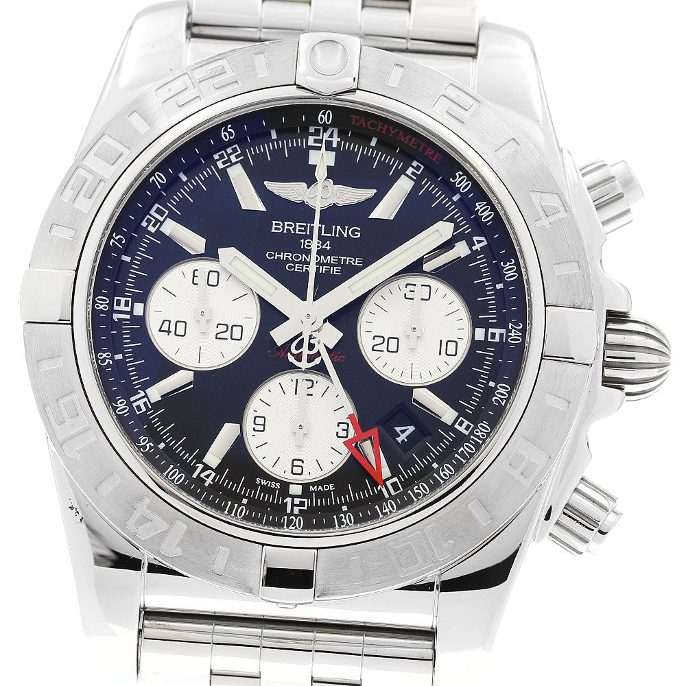 BREITLING Chronomat 44 GMT AB0420 Date black Dial Automatic Men's Watch_913953