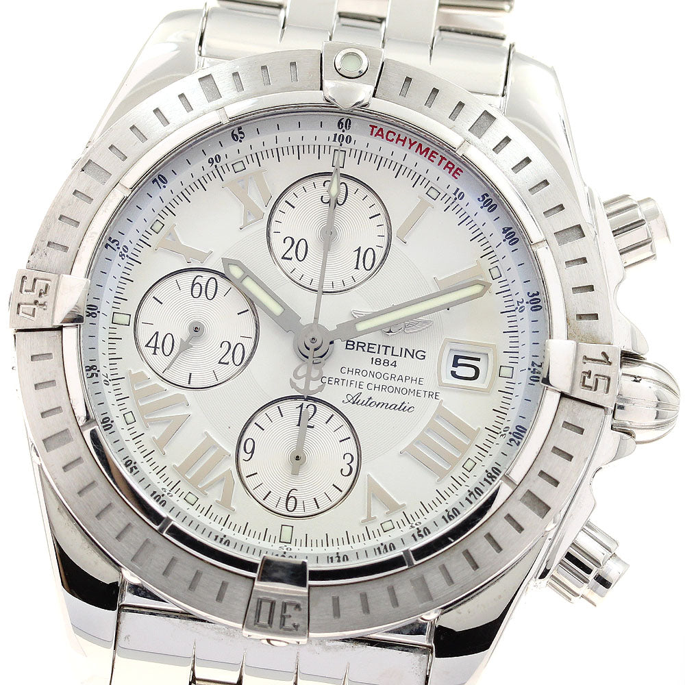 BREITLING Chronomat Evolution A13356 white Dial Automatic Men's Watch_913955