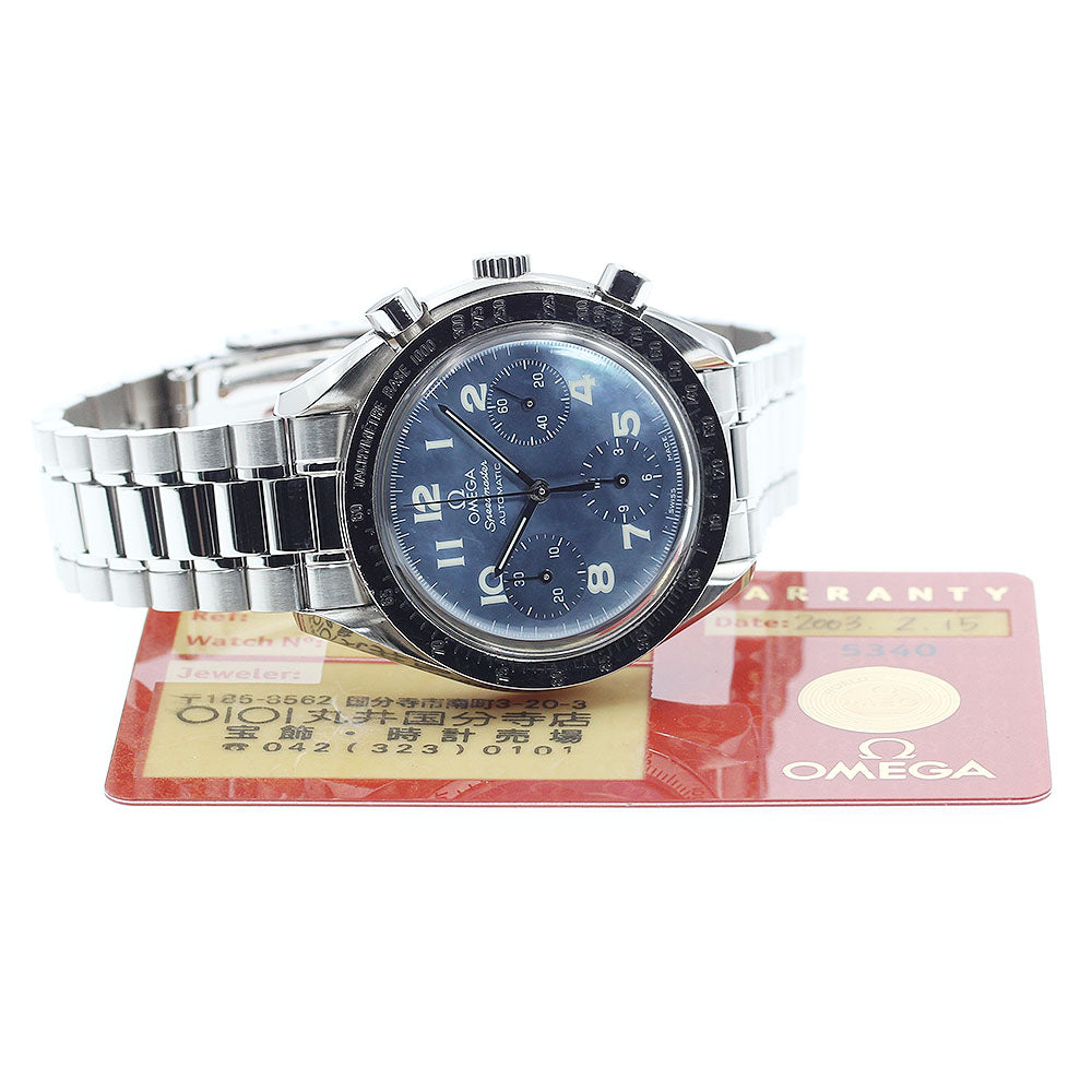 OMEGA Speedmaster 3502.73 Chronograph Blue shell Dial Automatic Men's Watch_913992