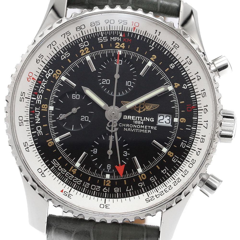 BREITLING Navitimer World A24322 Chronograph GMT black Dial Automatic Men's Watch_914024